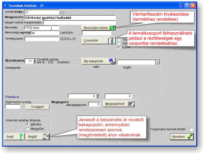term�k adatlap f�mfelv�s�rl�shoz